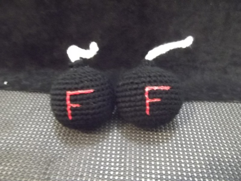 Homemade Crocheted F-bomb