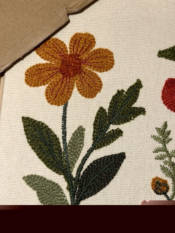 BP Woven Wall Art Wildflowers Meadow Embroiderey Cottagecore 14.5”X 11.75” Set gallery