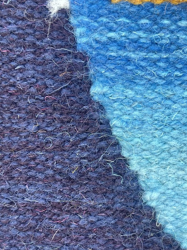 Vintage 100% Wool Turkish Wall Hanging Lot Of 2 Sunrise Sunset Camel Palm Trees gallery