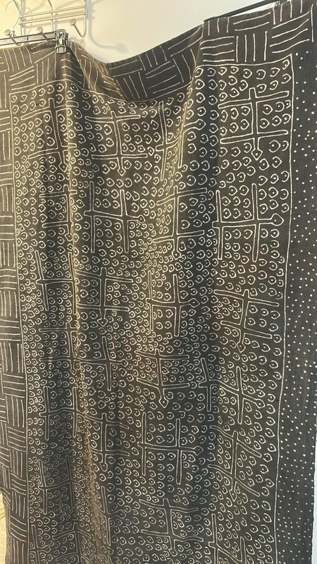 Bògòlanfini Black Mudcloth Textile Mali 66.5 X 43 Inches gallery