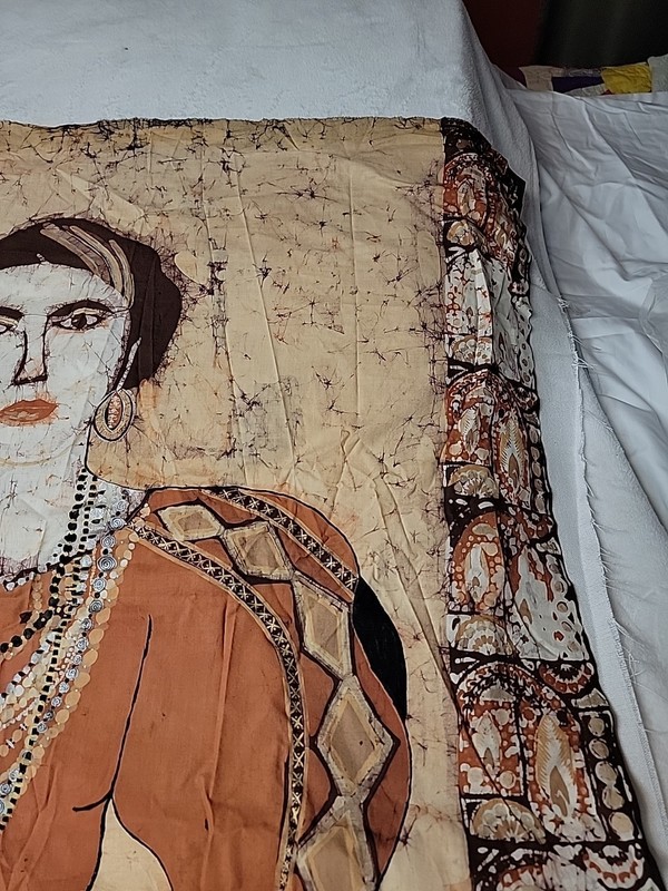 Batik Textile Art Jeweled Lady Joyce st??? stunning piece gallery