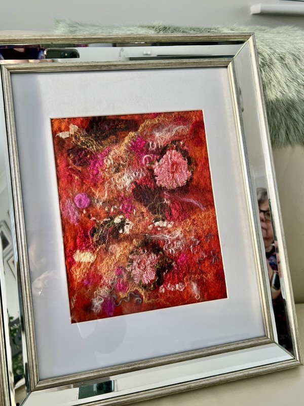 FeltArt-Nuno Wool HandCraft Silk Wool Unique Floral Organic Slow Stitch oriental gallery