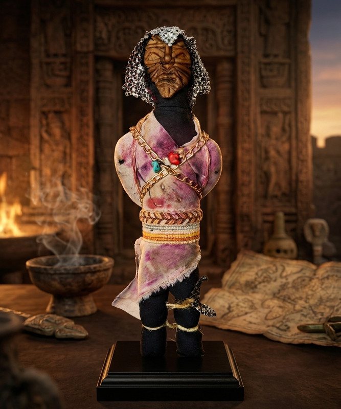 Azkaran – Handmade Spiritual Art Doll ‘The Captive Spirit’, Symbol of Power and