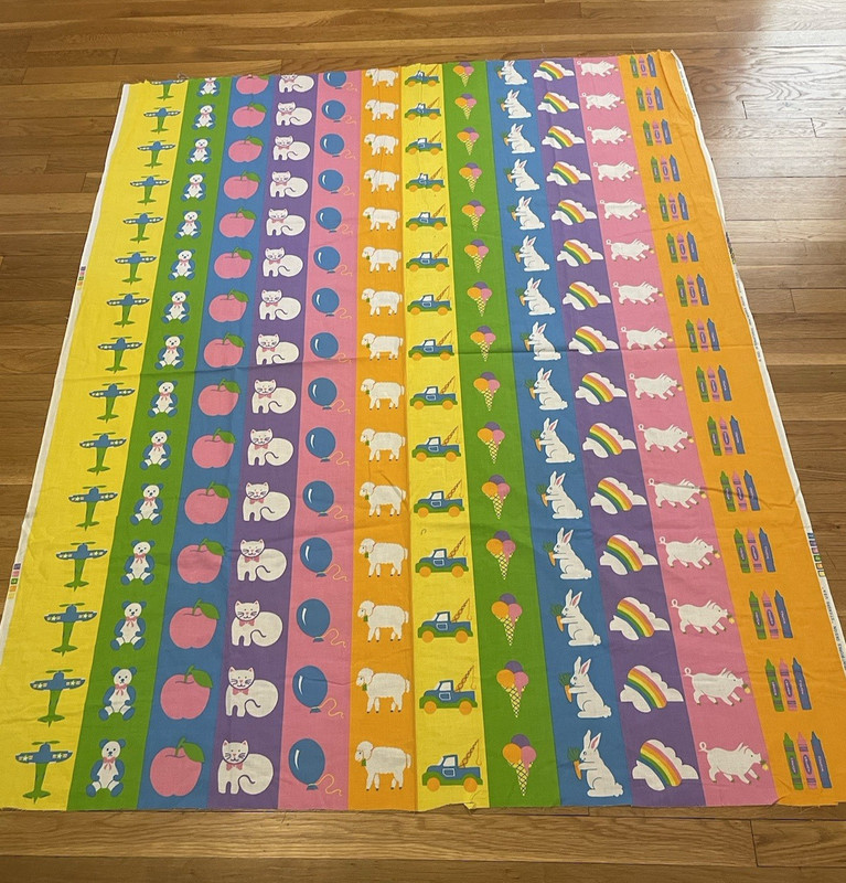 Int’l Printworks Fabric Wallhanging Stickers Vintage Retro Mid Century Deco