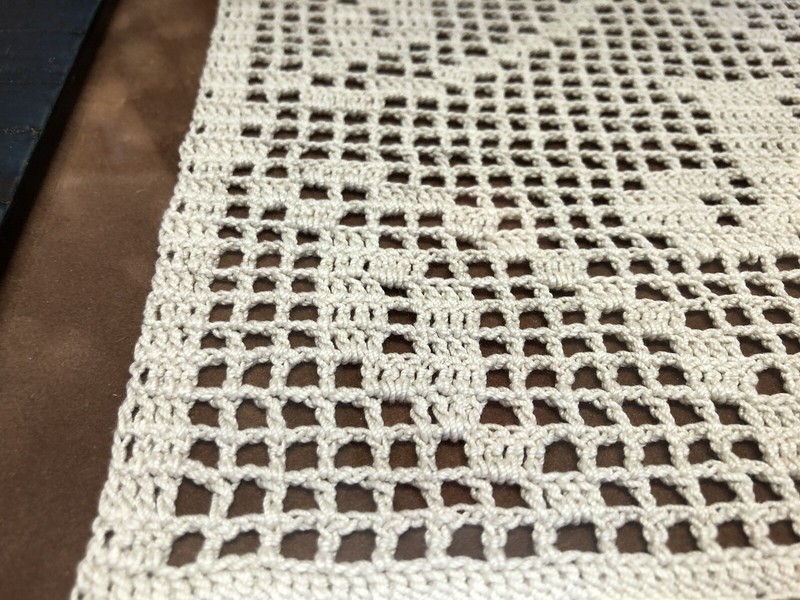Filet Crochet - Letter J Custom Framed Or *Order Your Own Custom Letter Unframed gallery