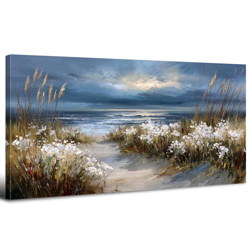 Vintage Coastal Wall Art Nature Floral Botanical Pictures Ocean Beach Scenery…