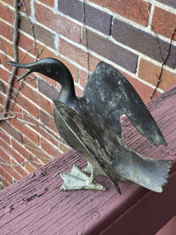 VERY RARE VINTAGE 1970's DON FREEDMAN SIGNED BRONZE BRASS DUCK SCULPTURE MCM gallery