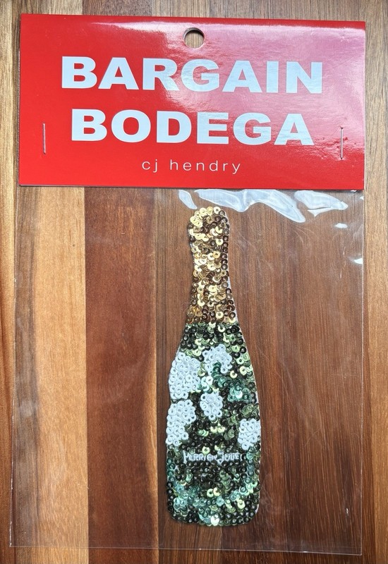 SEALED BRAND NEW CJ Hendry Bargain Bodega LMTD Edition Sequin Patch CHAMPAGNE