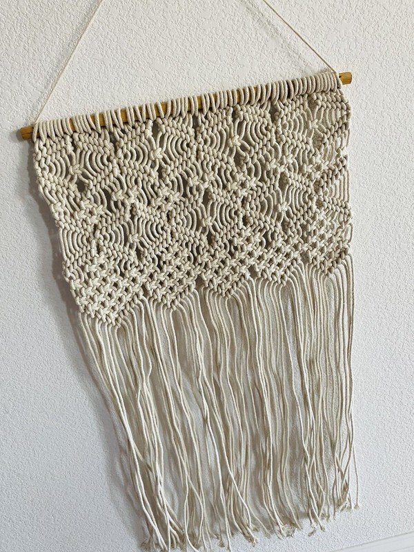 Whistler Macrame Wall hanging Wood weaving Tapestry textile Fiber Art Home Decor gallery
