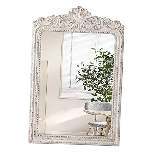 Vintage Framed Arendahl Mirrors for Wall Decor 24″ x 36″, Hanging Wood