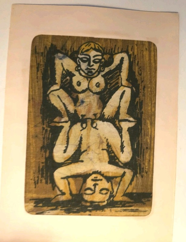 3 Khajuraho Exotic ORIGINAL Art Batik Paintings On Silk