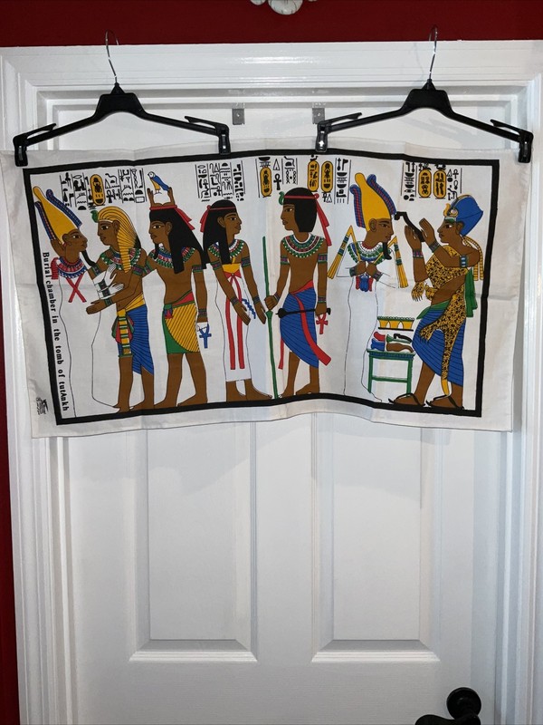 large hand towel or art Egyptian burial chambers tomb of TUTANKH