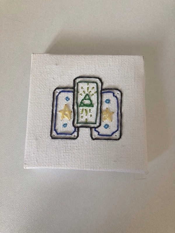 Tarot Cards Hand Embroidered Canvas