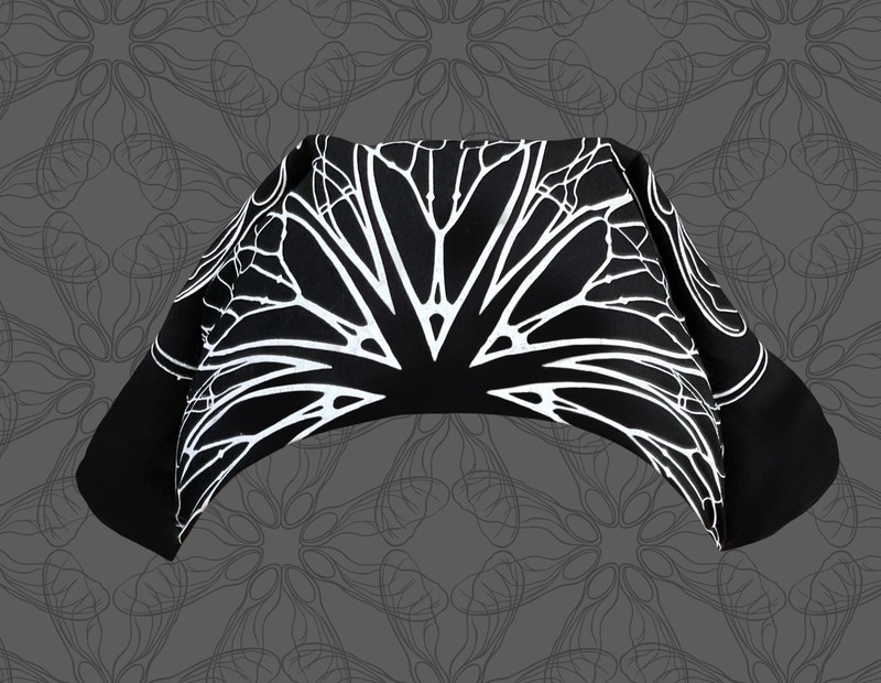 Cicada Wing Bandana Design by lauraclaire66, blue/white gallery