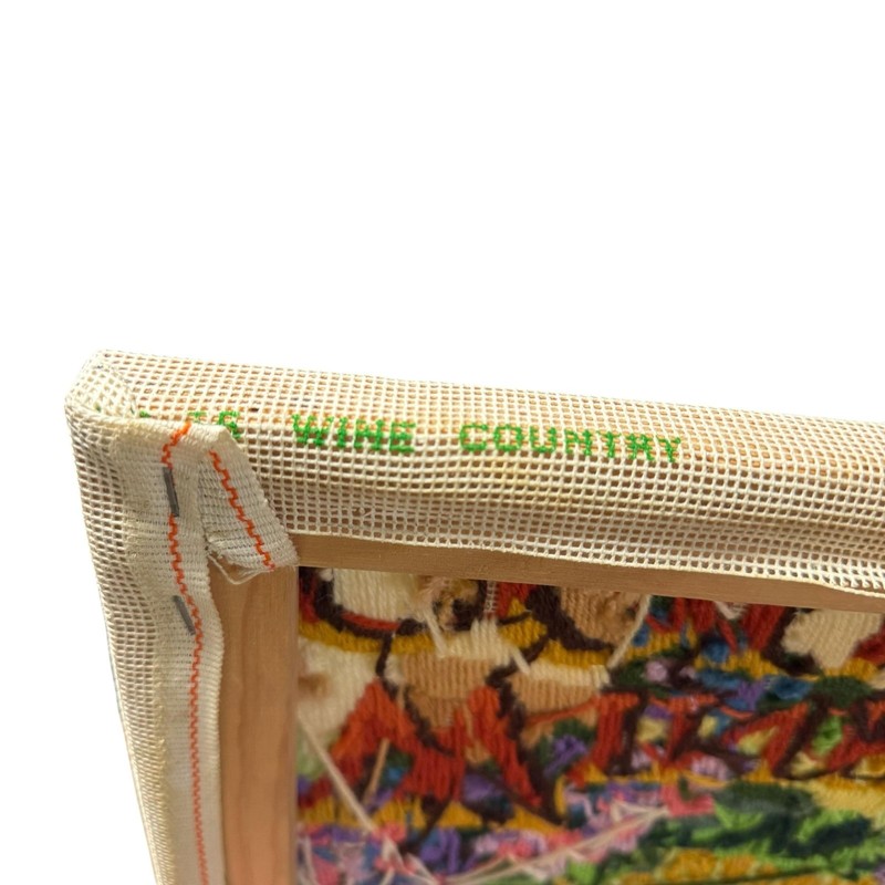 Wine Country Vineyard Rainbow Wool Needlepoint Tapestry 16x20 Wall Art Decor gallery