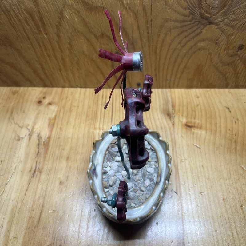 Shotgun Shell And Spigot Homemade Floral Display Pottery gallery