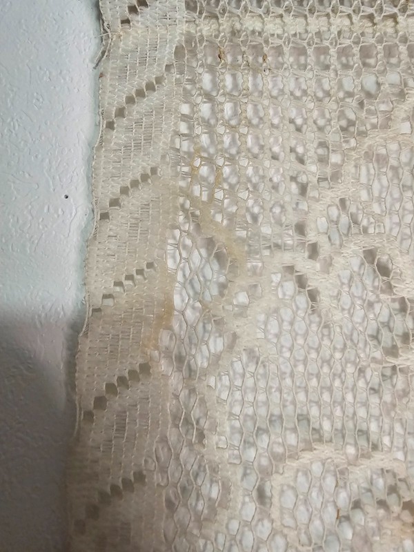 Vintage Filet White Crochet Panel Lighthouse Wall Hanging with PS 119:105 Verse gallery