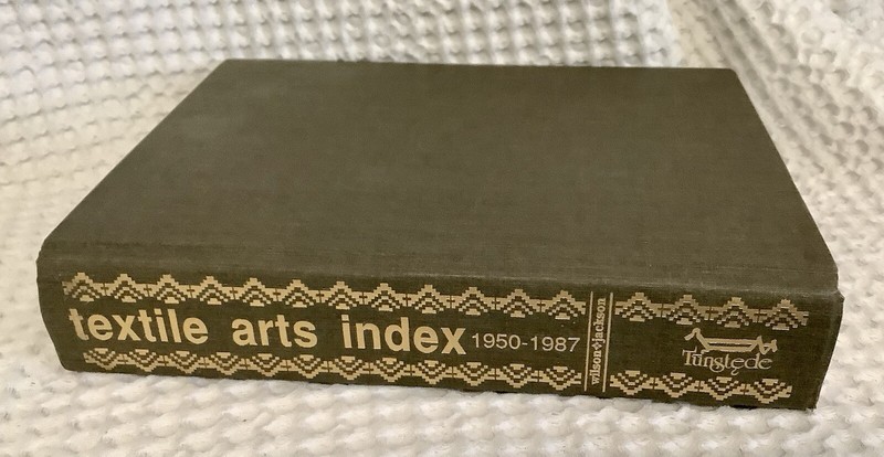 Huge Hardcover Textbook Textile Arts Index 1950-1987 Wilson & Jackson 1988