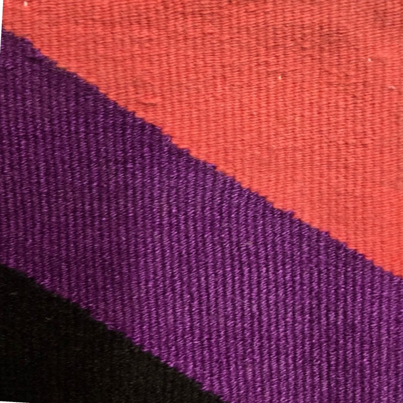 Purple Pink Black Chevron Weaving Textile Wall Hanging Decor Handwoven Geometric gallery