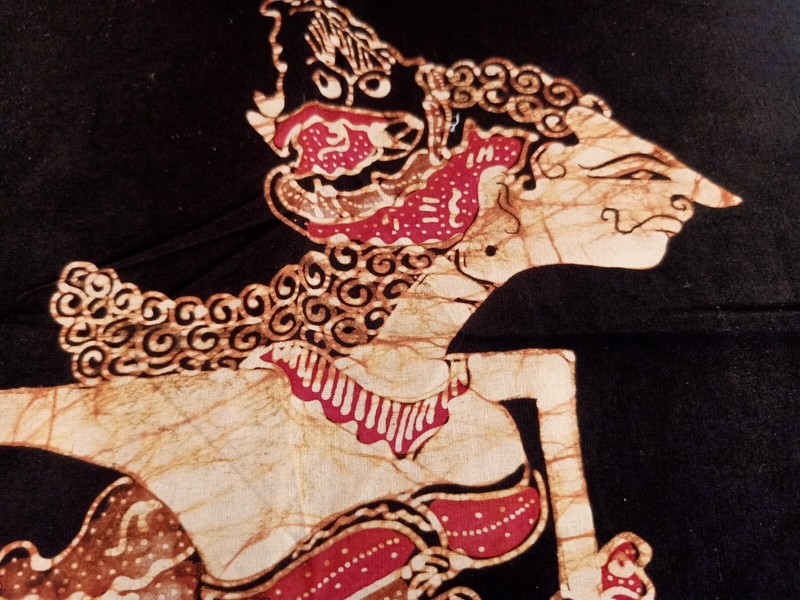 SRIKANDI FEMALE WARRIOR HAND DRAWN BATIK PAINTING HOME DECORATION WALL HANGING gallery
