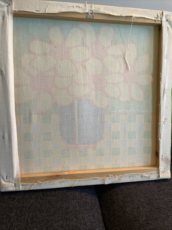 Vintage Robert Van Allen 1970s Canvas Wall Art 20”. gallery