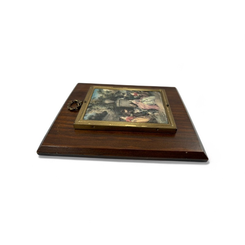 Vintage Colonial Ladies Women Fabric Art Decor Wood Plaque gallery