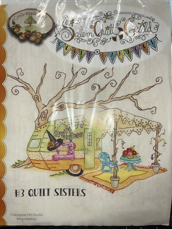 Crabapple Hill EmbroideryPattern SALEMQUILT GUILD #3 Quilt Sisters – used