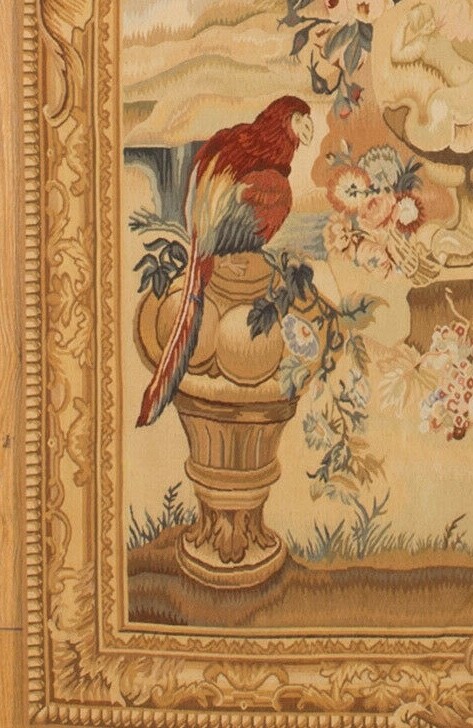 Genuine Hand Woven Aubusson Weave Tapestry Size 6.8 x 4.5 French Style gallery