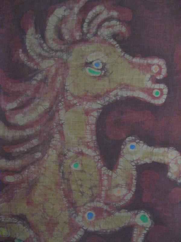 HORSE Screen Print on Fabric Wall Hanging gallery