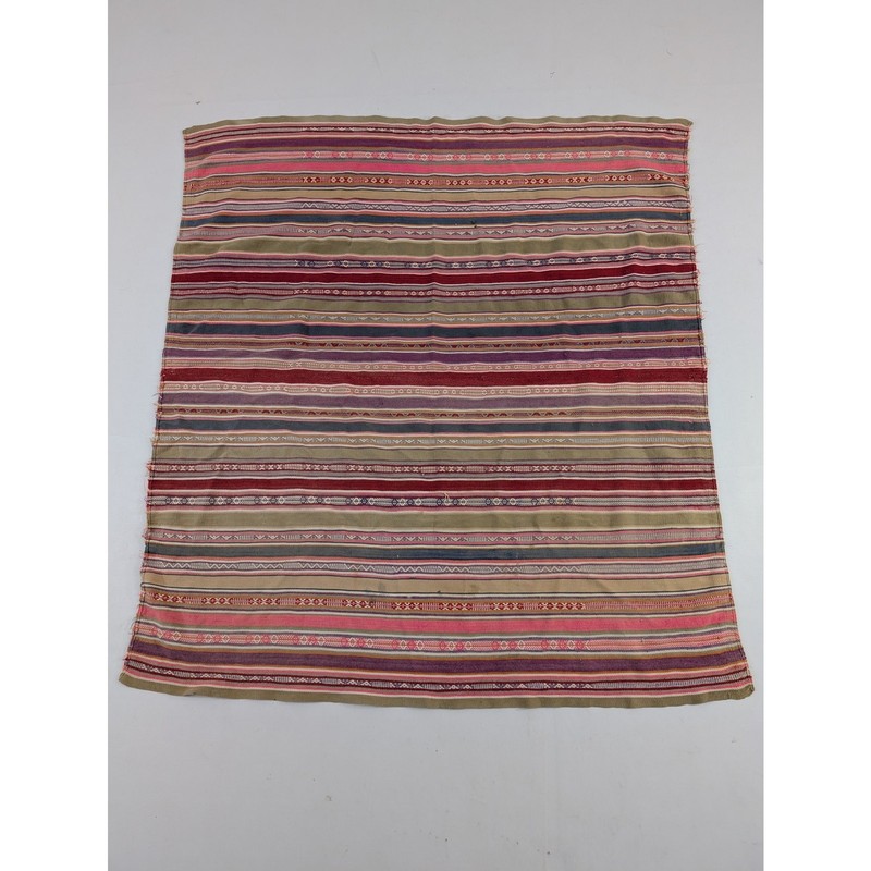 Vintage Turkish Style Handwoven Textile Panel 115x103in
