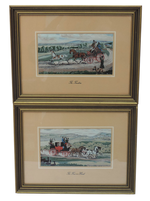 Cash’s of Coventry Silk Woven Pictures of Horses & Carriages