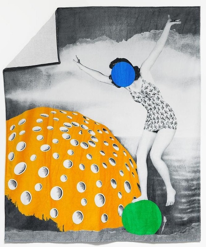 JOHN BALDESSARI, ‘Umbrella (Orange)’, 2012 HUGE Beach Towel Limited Edition NIP!