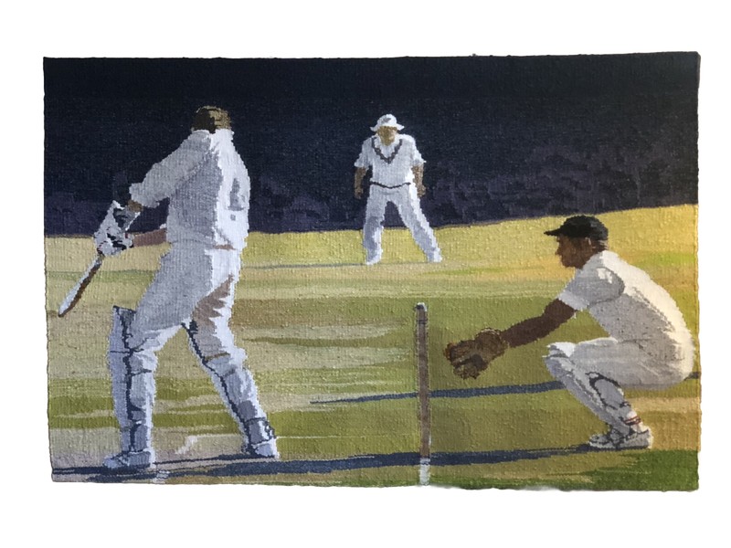 Cricket Wall Hanging Fiber Art