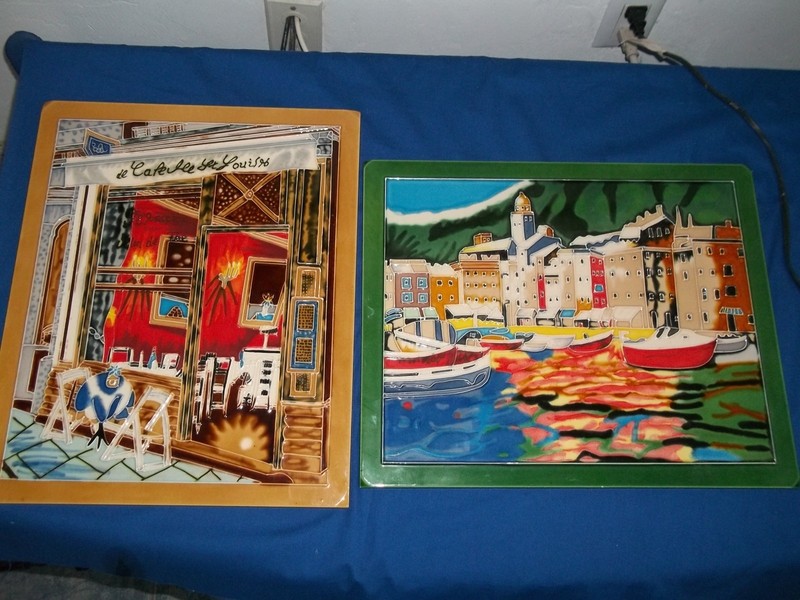 ceramic pictures set of 2