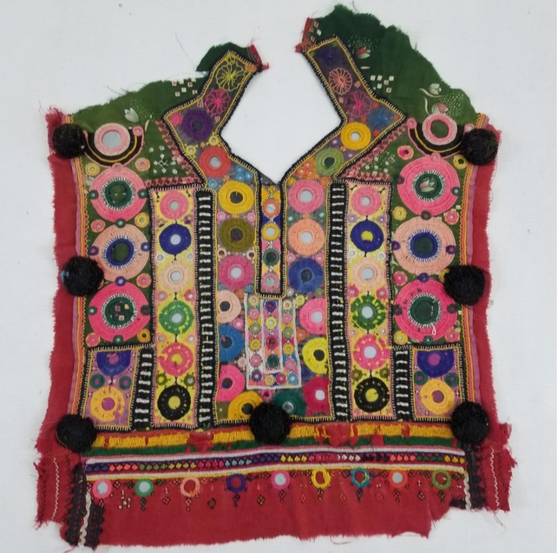 Vintage Traditional Banjara Neck Yoke Panel 51x44cms
