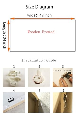 Rustic Farmhouse Canvas Wall Art Large Abstract 48"L x 24"W rustic scenery gallery