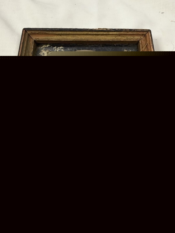 Antique Silk Embroidered Needlepoint Painting Courting Couple, Francois Boucher