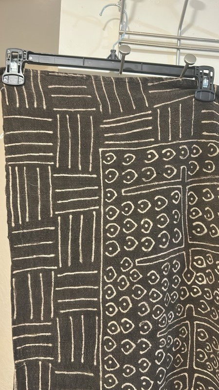 Bògòlanfini Black Mudcloth Textile Mali 66.5 X 43 Inches gallery