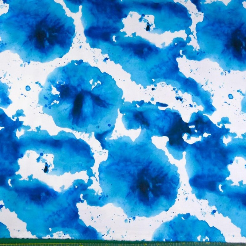 "Inspired Indigo" A Hoffman Spectrum Print Blue/Indigo on Bright White gallery