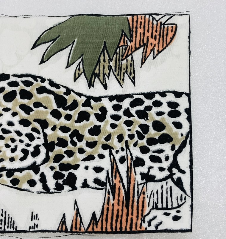 Vintage 1970s Hand Sewn Leopard Print Cloth Jacket Shirt Embroidery Art Decor 31 gallery