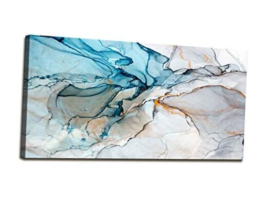 DZL Art A73850 Framed Wall Art Colorful 40L» x 20W» Abstract Background
