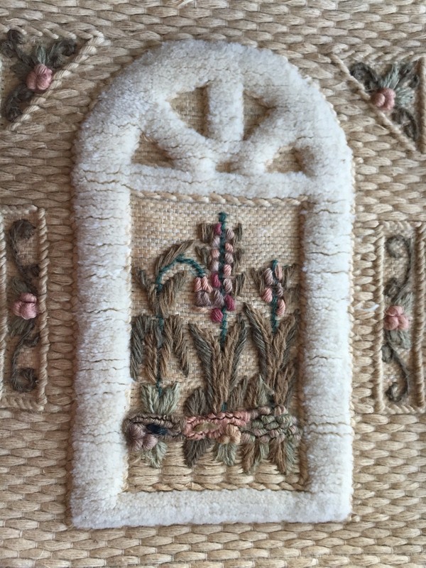 1987 I.C.A. 3D Natural Fiber Hand Woven Art,Wall Hanging,Tapestry L WINDOW gallery