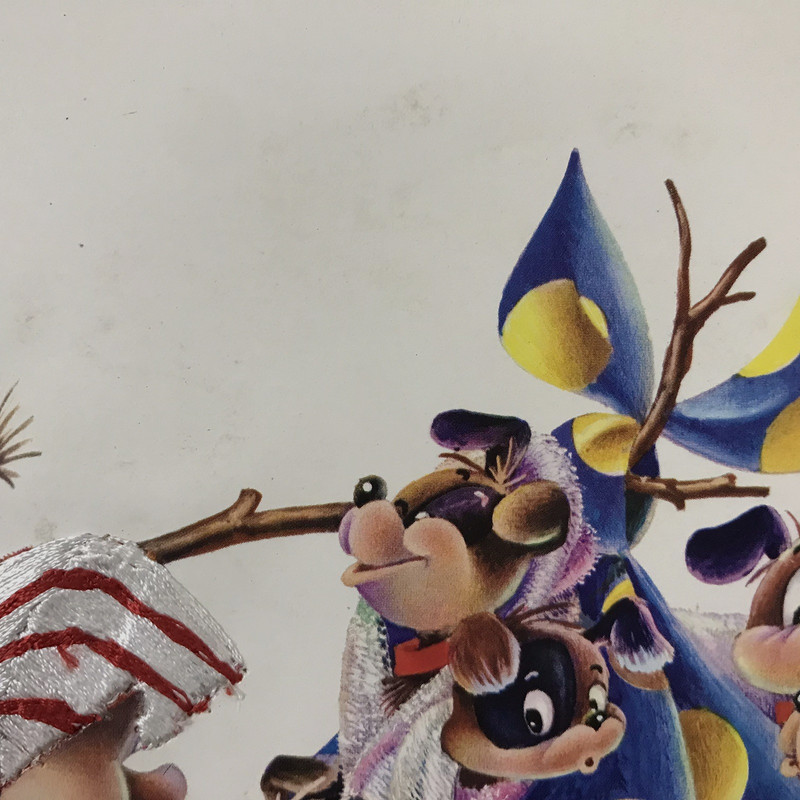 Vintage 1960s Embroidered Art Print from SPAIN by A. GABRIEL Puppies 10"x8" #44 gallery