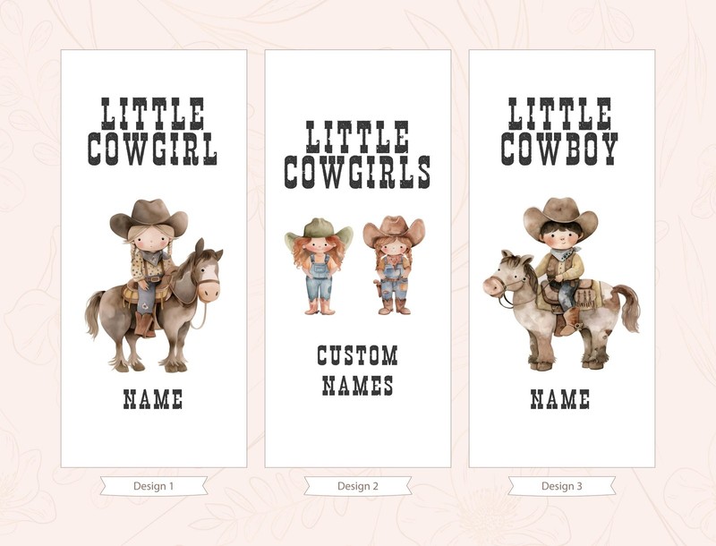 Custom Sign Custom Name Banner Cowgirl Birthday Rustic Fabric Party Nursery gallery