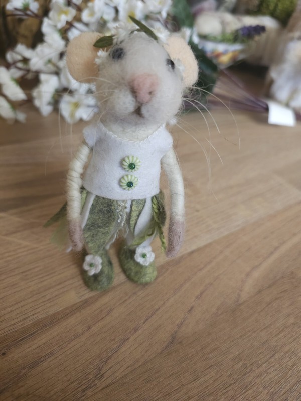 Handmade Needlefelted Ariel The Pixie Mouse By Countryjewells 💐 gallery