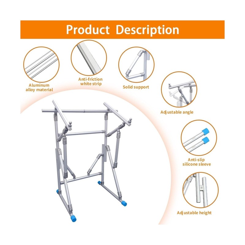 Couple Embroidery Art Cross-Stitch Stand Embroidery Frame Stand Aluminum Allo... gallery
