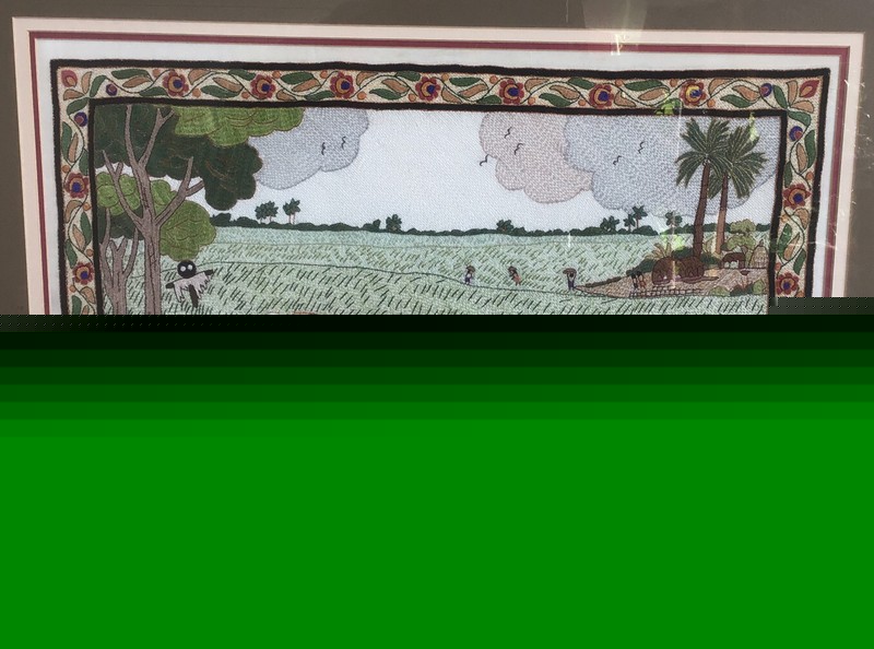 Contemporary Stitched Rural Scene