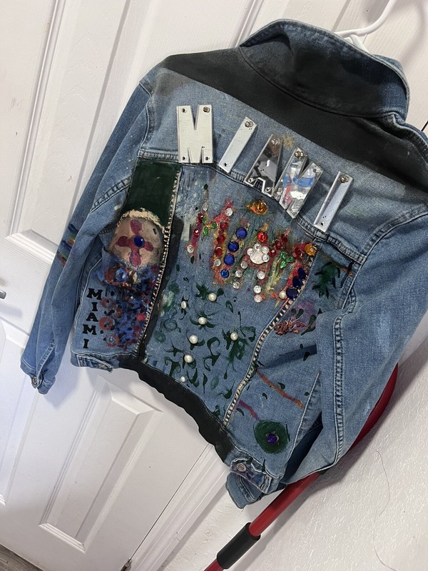 Denim jacket, HANDMADE MIAMI!! Sale!