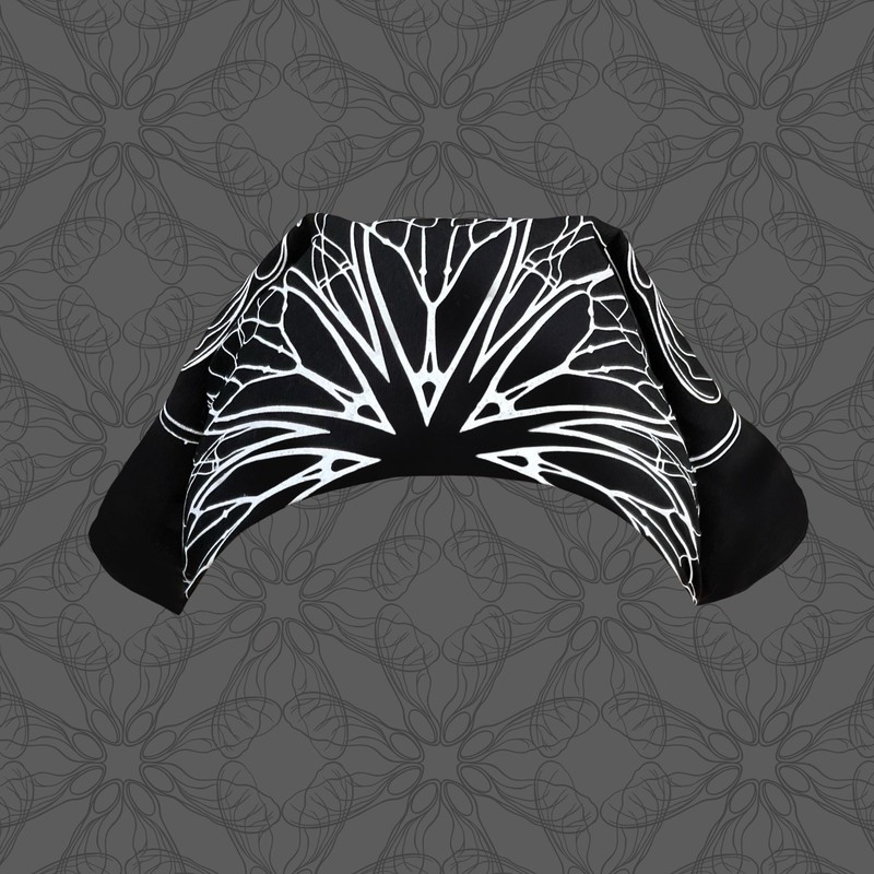 Cicada Wing design bandana by lauraclaire66, pink/black gallery