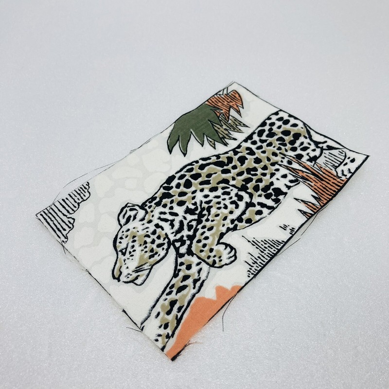 Vintage 1970s Hand Sewn Leopard Print Cloth Jacket Shirt Embroidery Art Decor 31 gallery